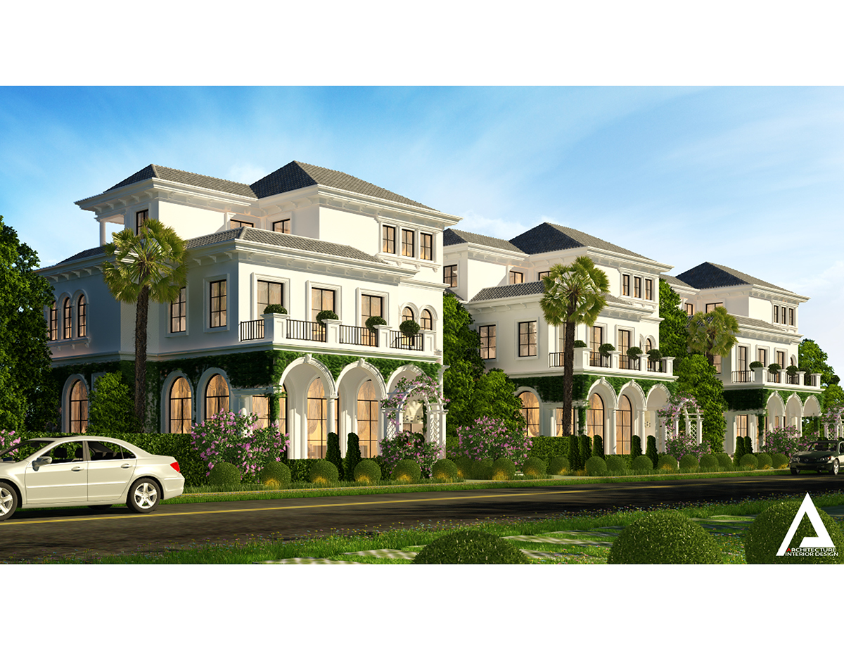 thiết kế Biệt Thự 2 tầng Villa khu Five Star Eco City50