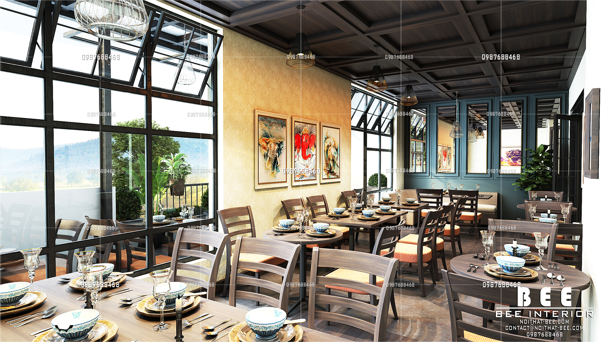 thiết kế nội thất Nhà Hàng tại Hà Nội Indian Restaurant - Ha Noi - Viet Nam 2 1532510422