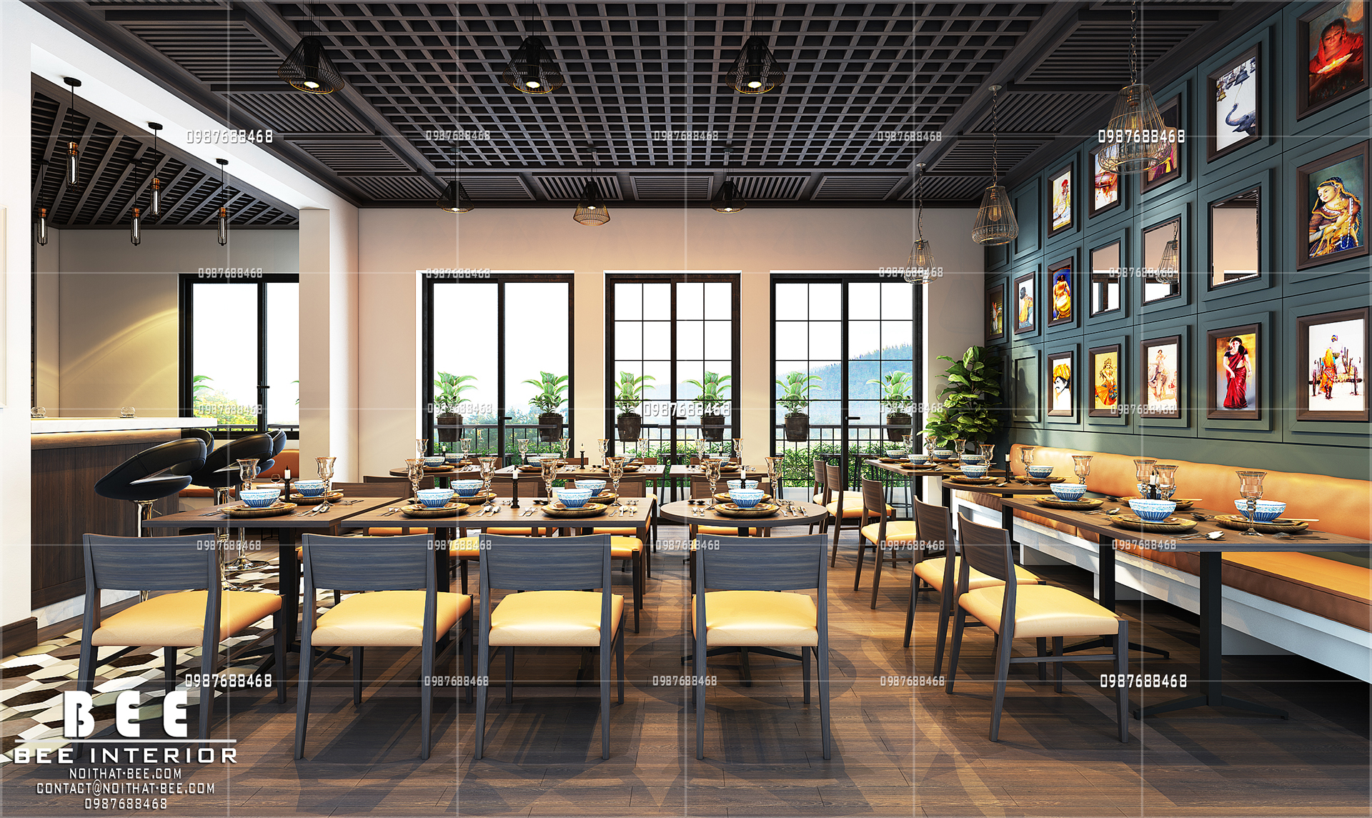 thiết kế nội thất Nhà Hàng tại Hà Nội Indian Restaurant - Ha Noi - Viet Nam 3 1532510427