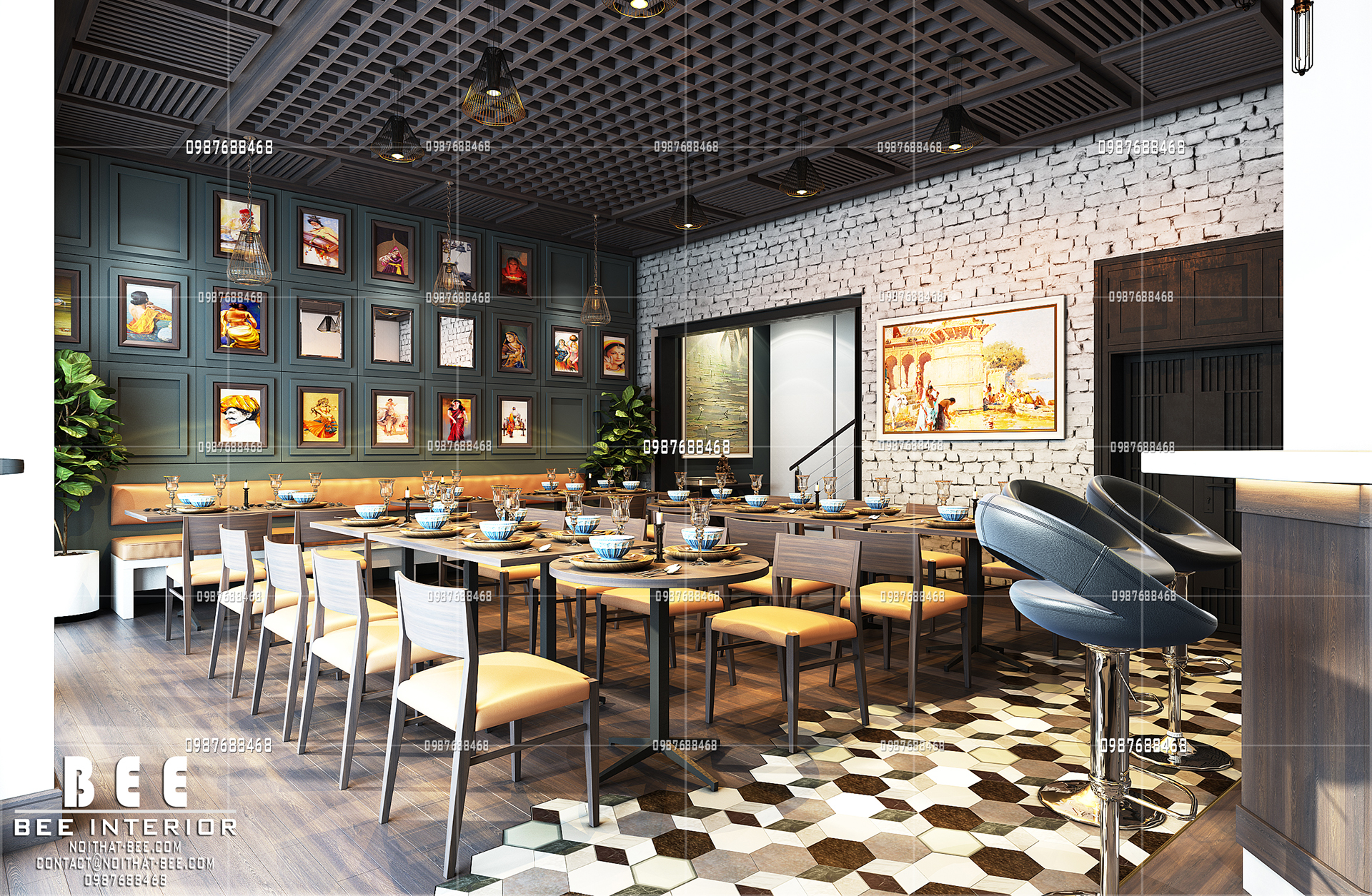 thiết kế nội thất Nhà Hàng tại Hà Nội Indian Restaurant - Ha Noi - Viet Nam 4 1532510430