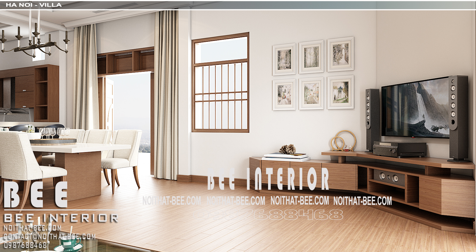 thiết kế nội thất Biệt Thự tại Hà Nội Dự án nội thất biệt thự phố Thị Cấm – Hà Nội 0 1532510926