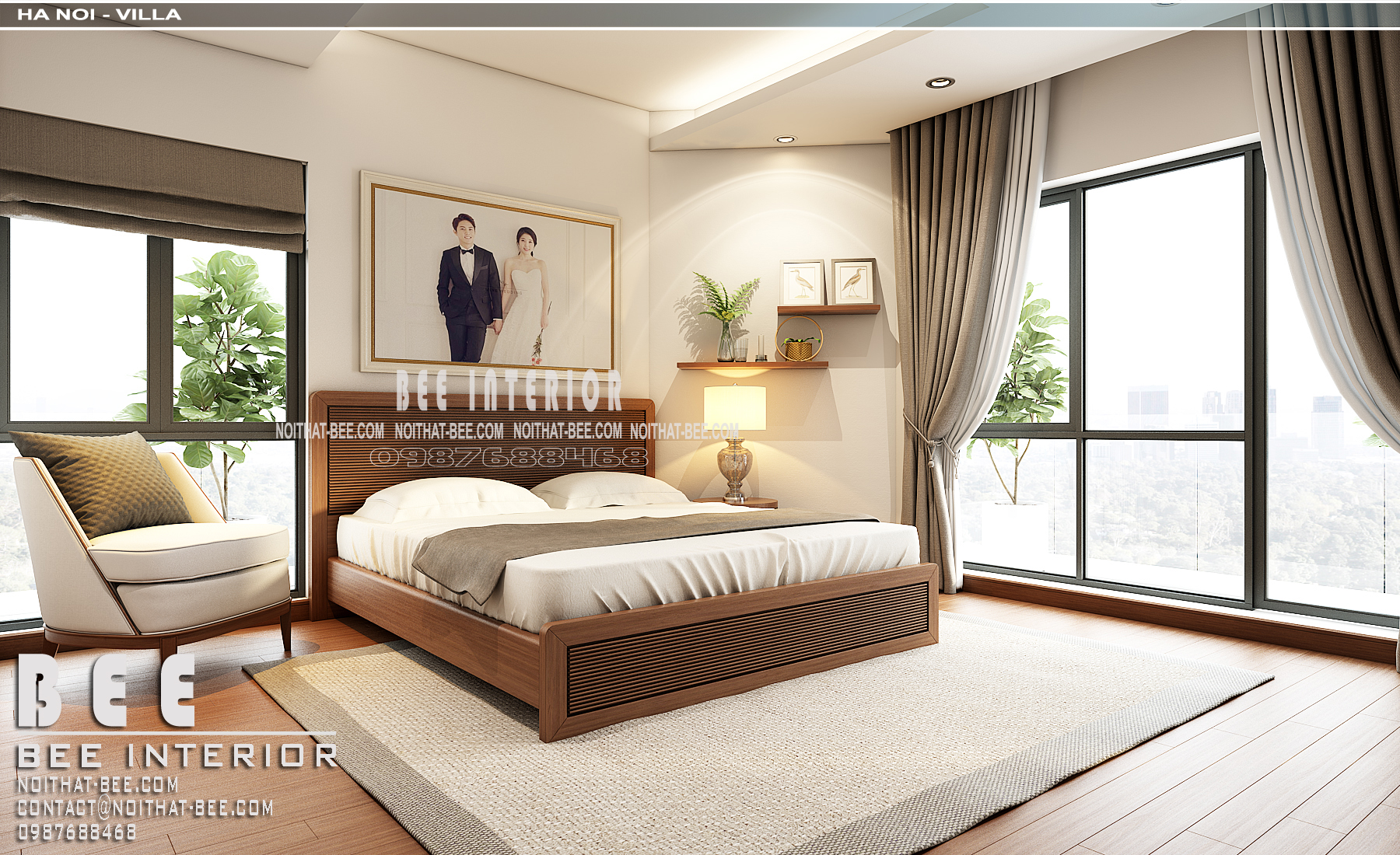 thiết kế nội thất Biệt Thự tại Hà Nội Dự án nội thất biệt thự phố Thị Cấm – Hà Nội 4 1532510925