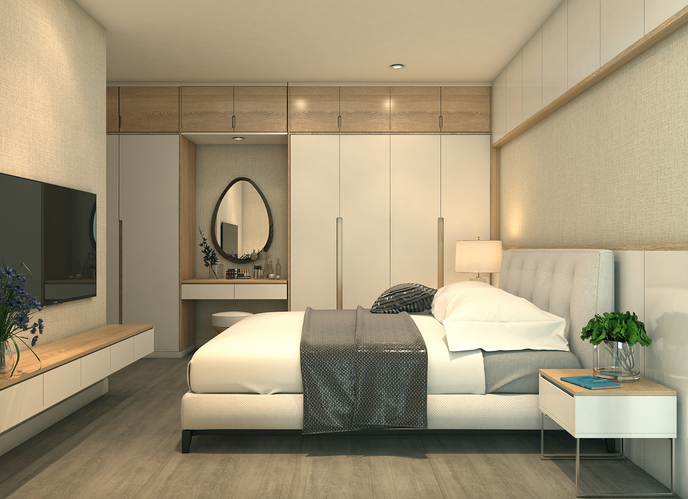 thiết kế nội thất chung cư tại Hà Nội Căn hộ Vimeco - Nguyễn Chánh 1 1532574171