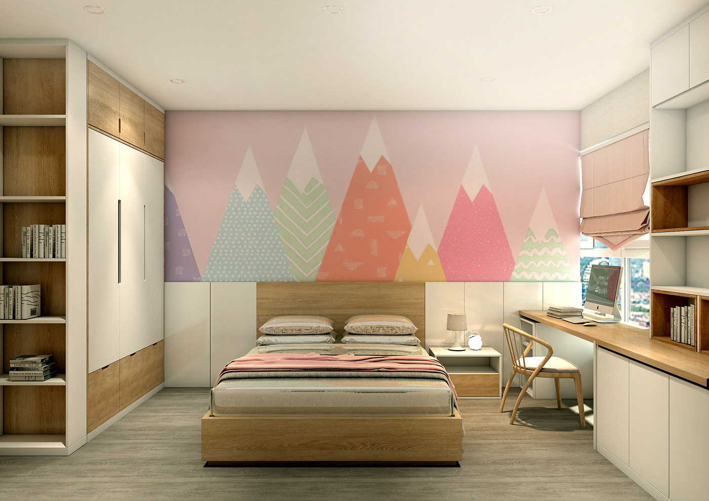 thiết kế nội thất chung cư tại Hà Nội Căn hộ Vimeco - Nguyễn Chánh 2 1532574172