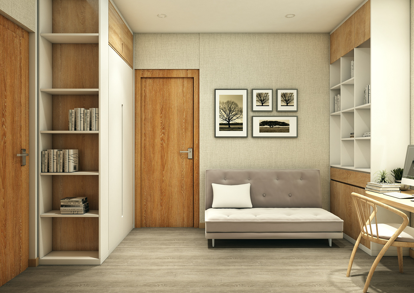 thiết kế nội thất chung cư tại Hà Nội Căn hộ Vimeco - Nguyễn Chánh 3 1532574175