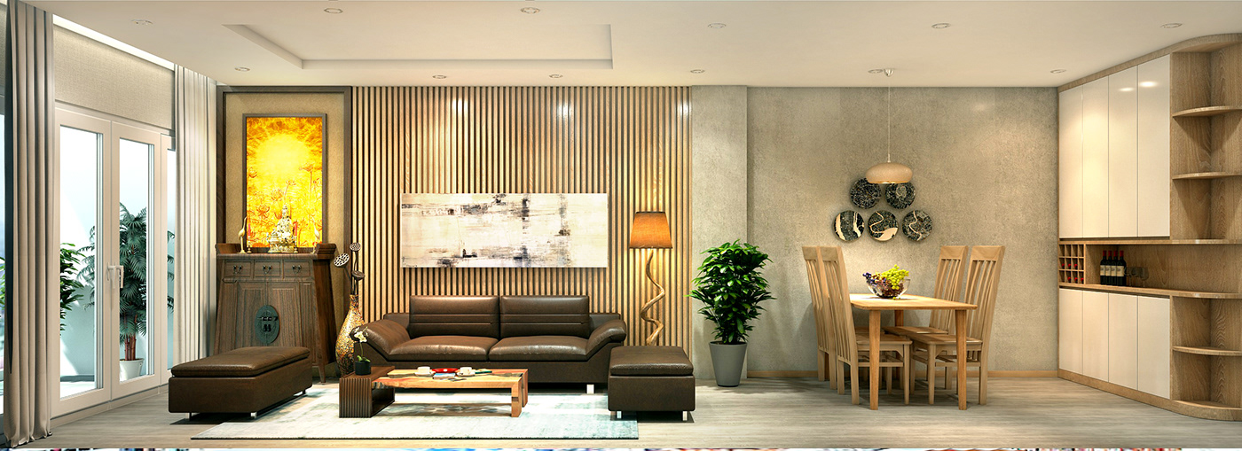 thiết kế nội thất chung cư tại Hà Nội Căn hộ Vimeco - Nguyễn Chánh 6 1532574169