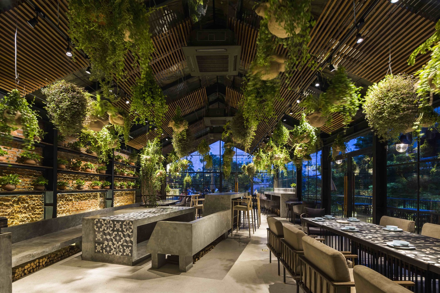 thiết kế Nhà Hàng Uu Dam Vegetarian Restaurant2110