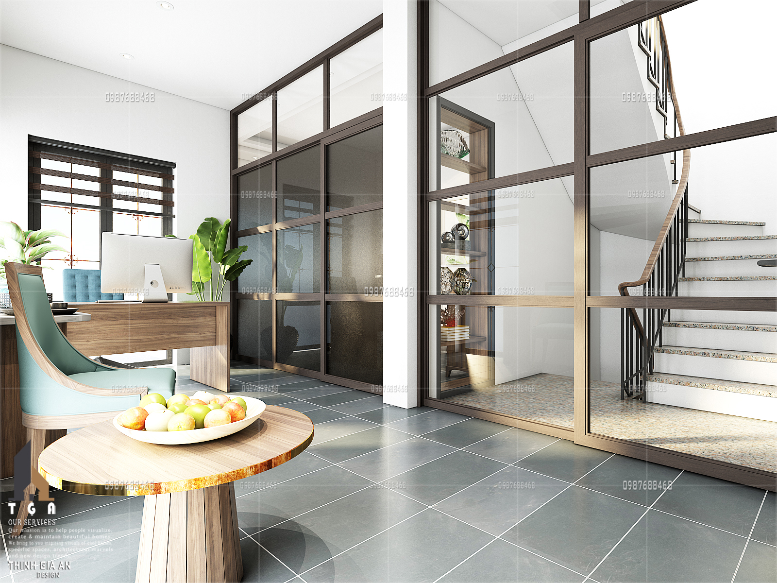 thiết kế nội thất Văn Phòng tại Hà Nội Văn phòng bất động sản 7 1533098192