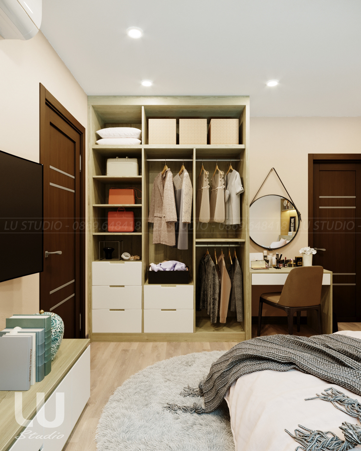 thiết kế nội thất chung cư tại Hà Nội Chung cư Northern Diamond, Long Biên, Hà Nội 10 1533263776