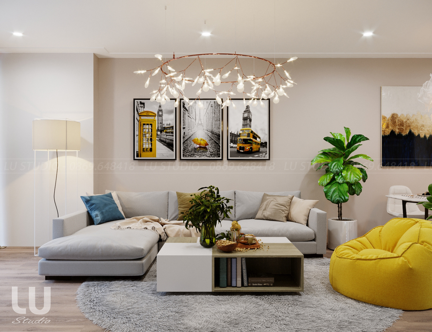 thiết kế nội thất chung cư tại Hà Nội Chung cư Northern Diamond, Long Biên, Hà Nội 12 1533263779