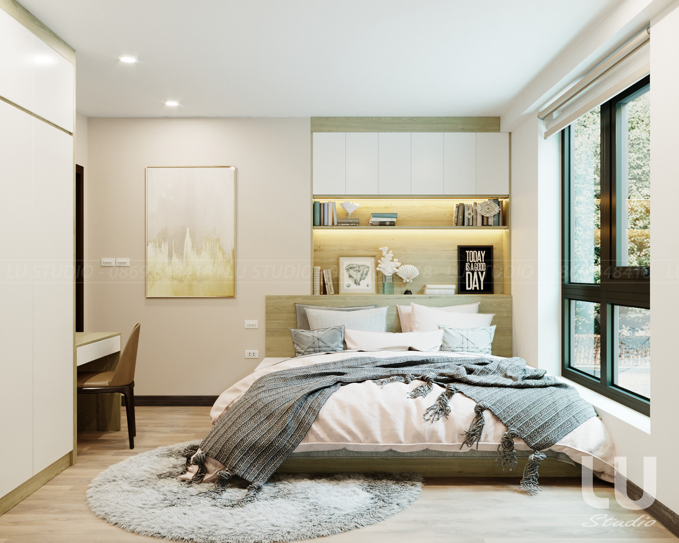 thiết kế nội thất chung cư tại Hà Nội Chung cư Northern Diamond, Long Biên, Hà Nội 15 1533263784