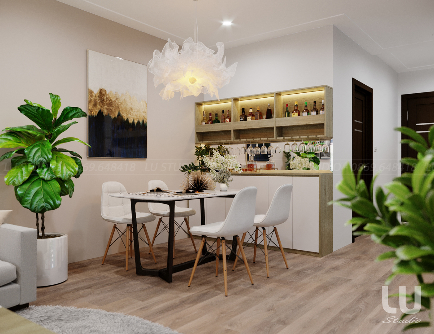 thiết kế nội thất chung cư tại Hà Nội Chung cư Northern Diamond, Long Biên, Hà Nội 2 1533263766