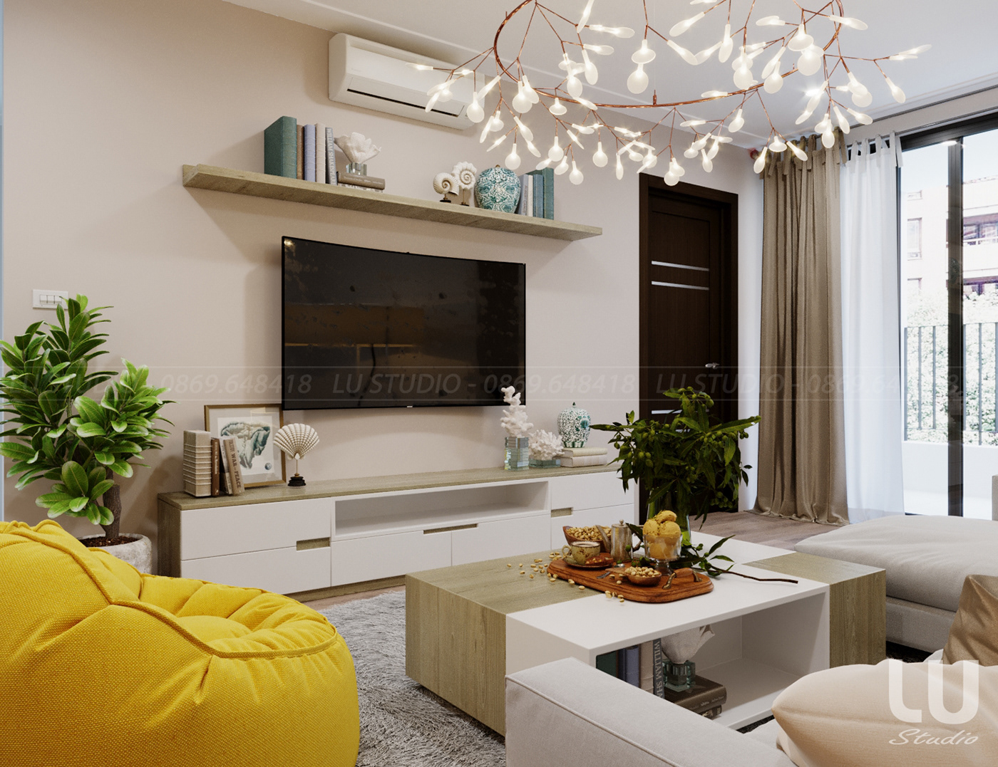 thiết kế nội thất chung cư tại Hà Nội Chung cư Northern Diamond, Long Biên, Hà Nội 5 1533263772