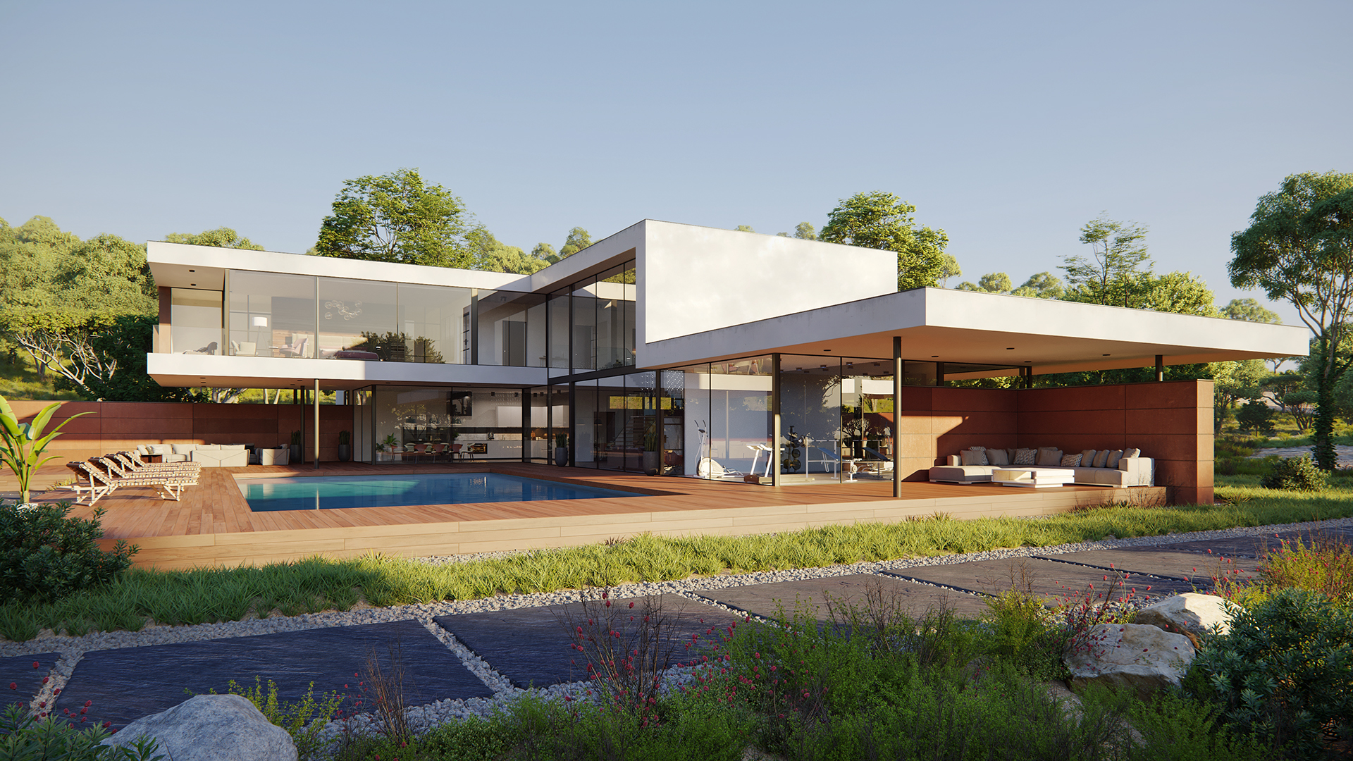 KIẾN TRÚC HIỆN ĐẠI SANG TRỌNG SỰ KẾT HỢP GIỮA KÍNH VÀ SẮT0