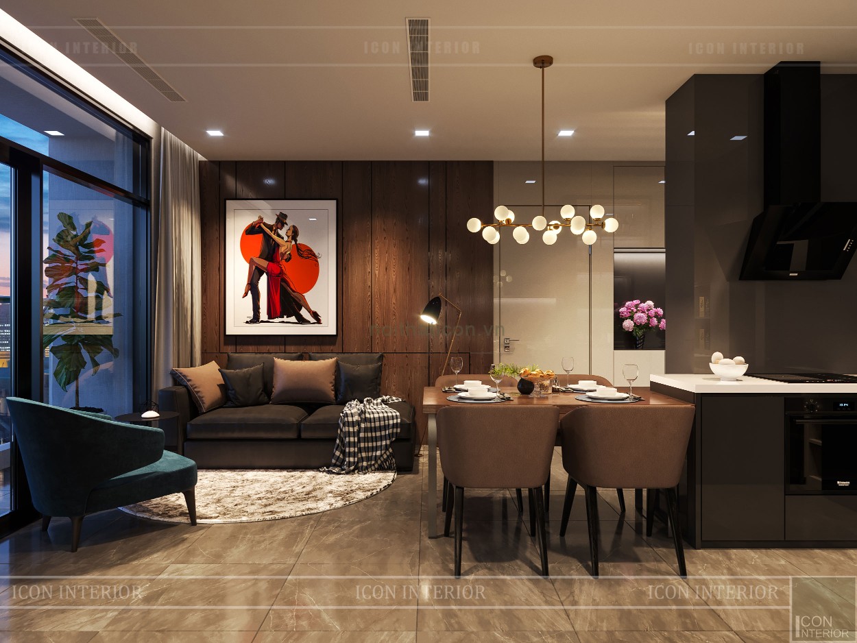 Thiết kế nội thất hiện đại đẳng cấp tại căn hộ Vinhomes Central Park3
