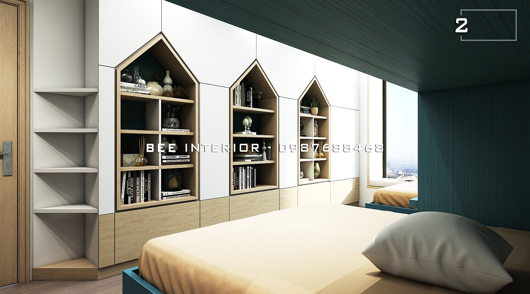 thiết kế nội thất Nhà tại Hà Nội Mẫu thiết kế nội thất phòng ngủ 4 1533890840