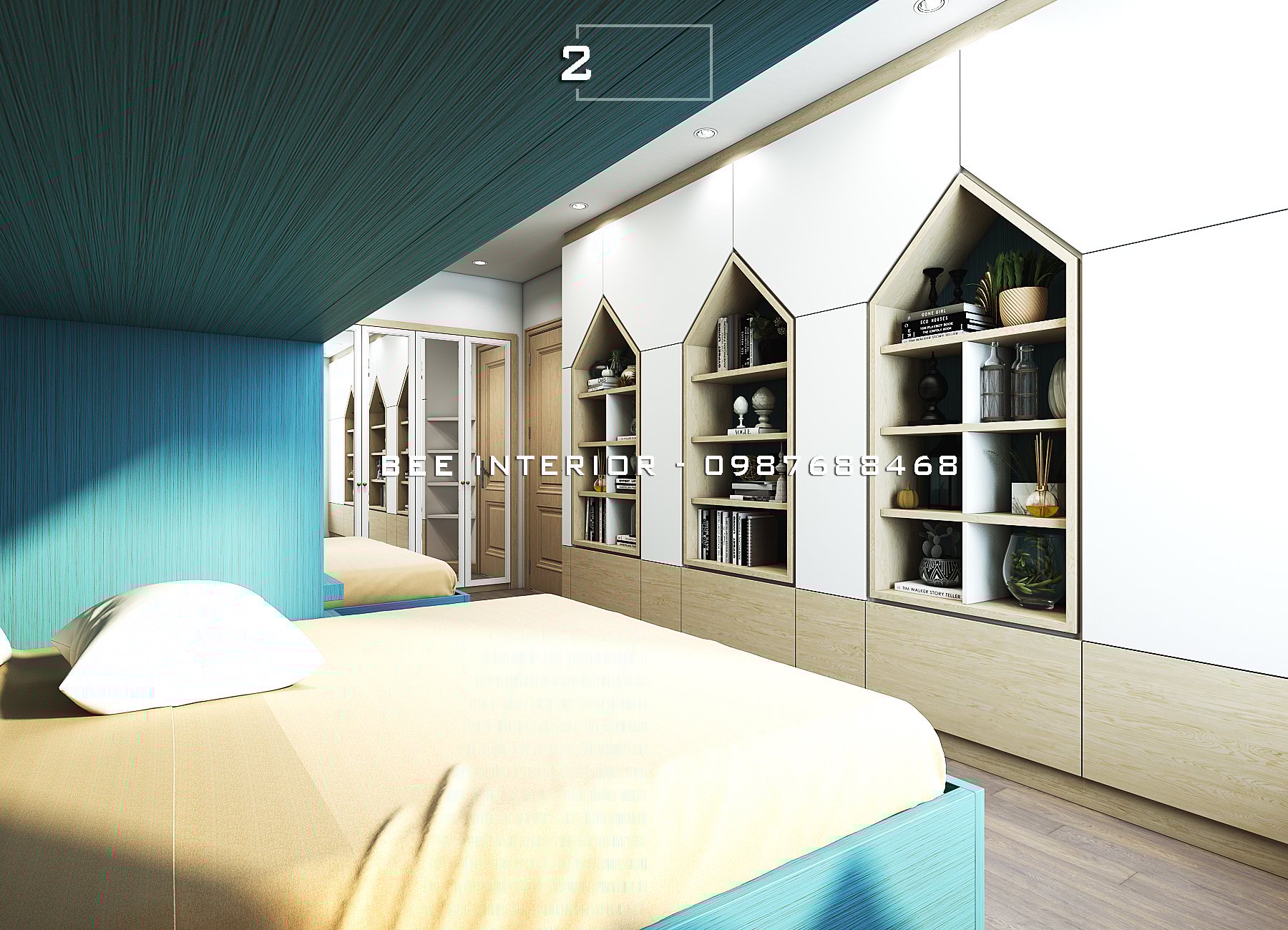 thiết kế nội thất Nhà tại Hà Nội Mẫu thiết kế nội thất phòng ngủ 5 1533890839