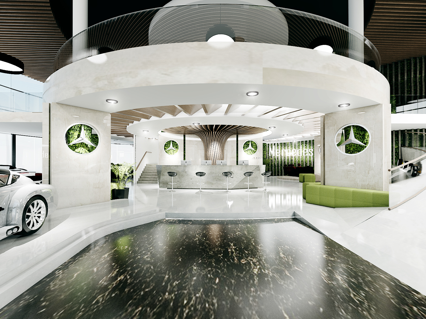 thiết kế nội thất Showroom tại Đà Nẵng THIẾT KẾ SHOWROOM TRƯNG BÀY XE MERCEDES - TP ĐÀ NẴNG 1 1534150426