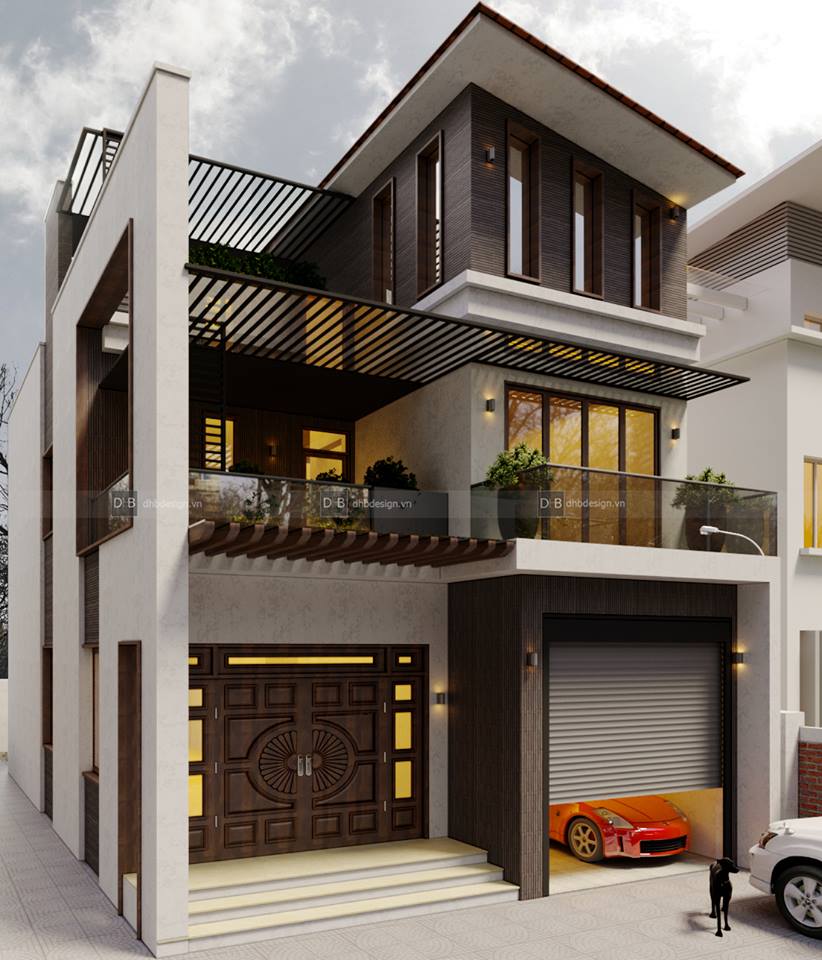 thiết kế Biệt Thự tại Hà Nội THIẾT KẾ THI CÔNG HOÀN THIỆN BIỆT THỰ PHỐ - SÓC SƠN 5 1534319962