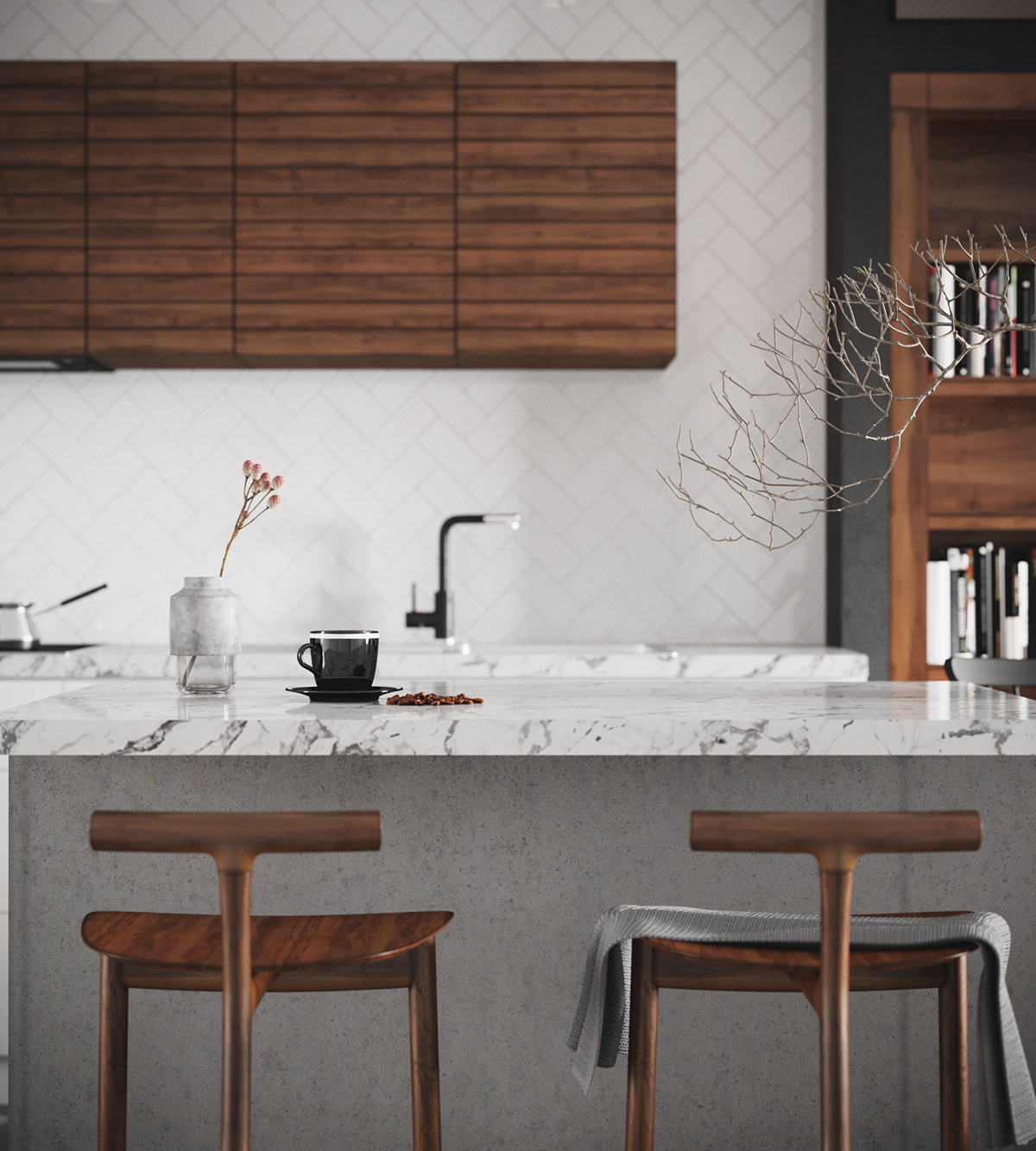 thiết kế nội thất chung cư tại Hồ Chí Minh Japandi Livingroom 3 1535514030