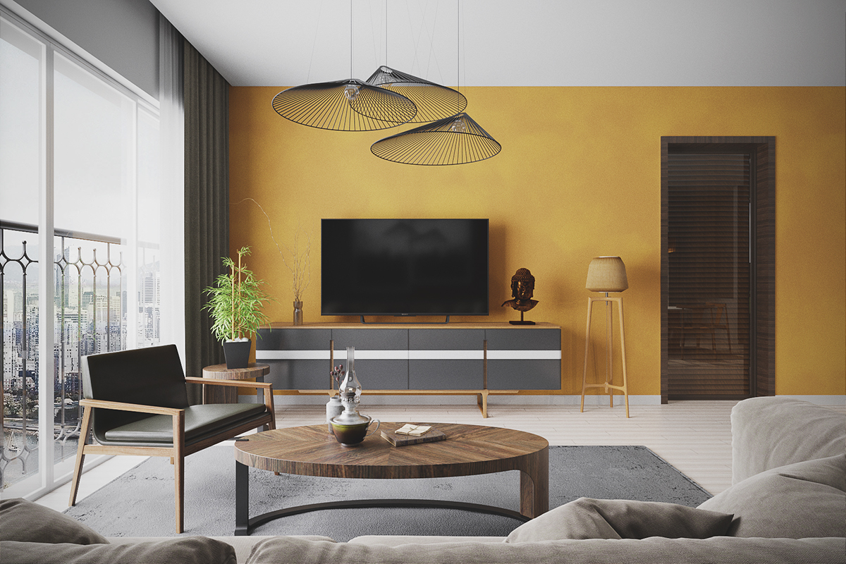 thiết kế nội thất chung cư tại Hồ Chí Minh Modern oriental 1 1535514751