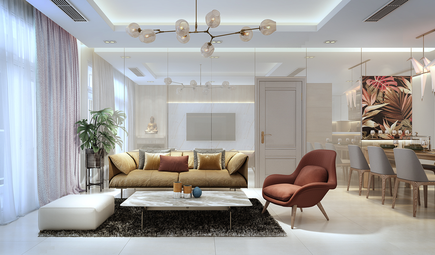 thiết kế nội thất chung cư tại Hồ Chí Minh SKY CANTER Apartment 3 1535526184