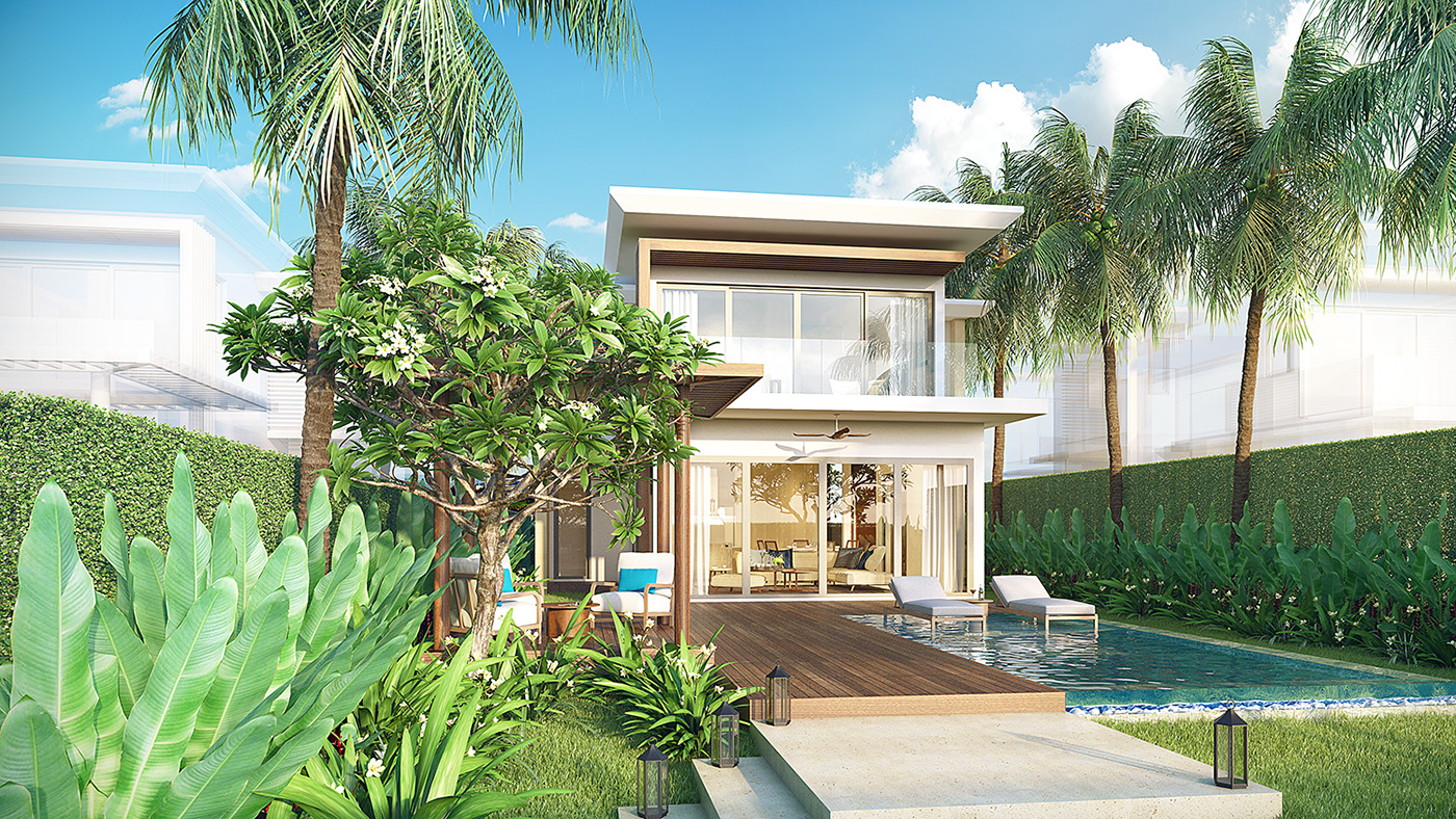 thiết kế Biệt Thự tại Bà Rịa - Vũng Tàu Biệt Thự Nghỉ Dưỡng The Hamptons Hồ Tràm 0 1535709394