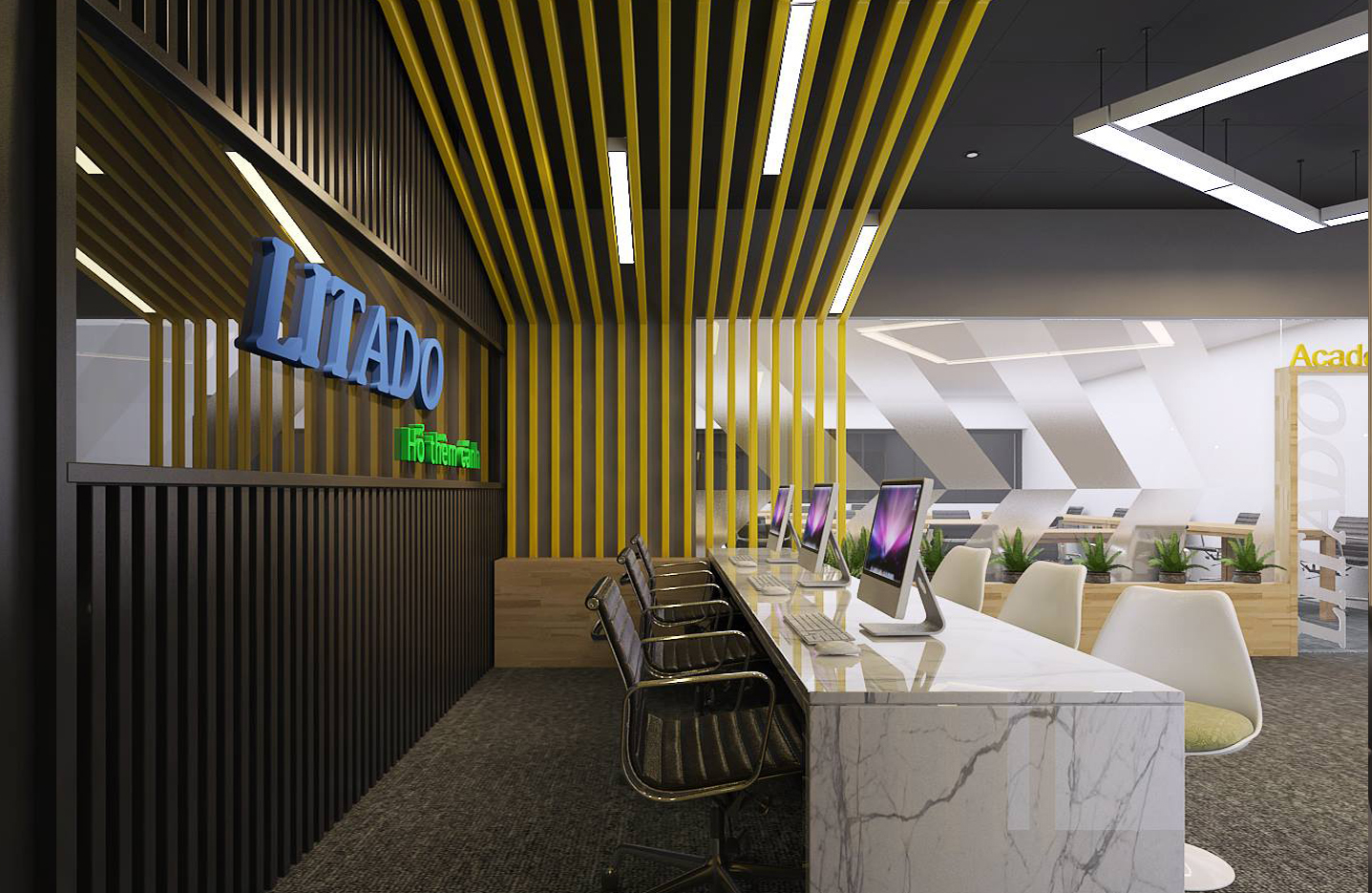 thiết kế nội thất Văn Phòng tại Hà Nội Litado office 0 1536561952