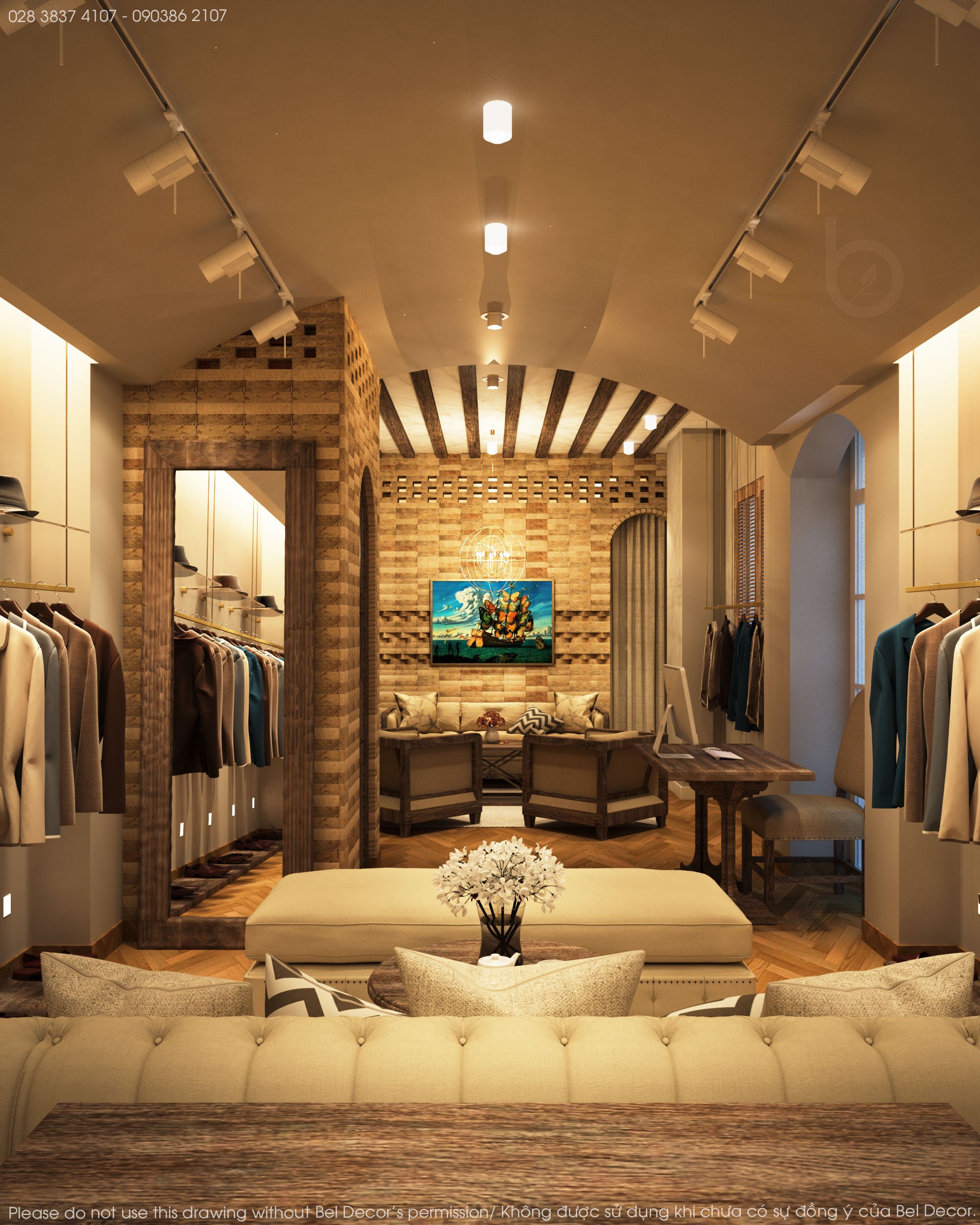 thiết kế nội thất Shop tại Hồ Chí Minh Thiết kế nội - ngoại thất Fashion Shop Antonio 1 1537428713