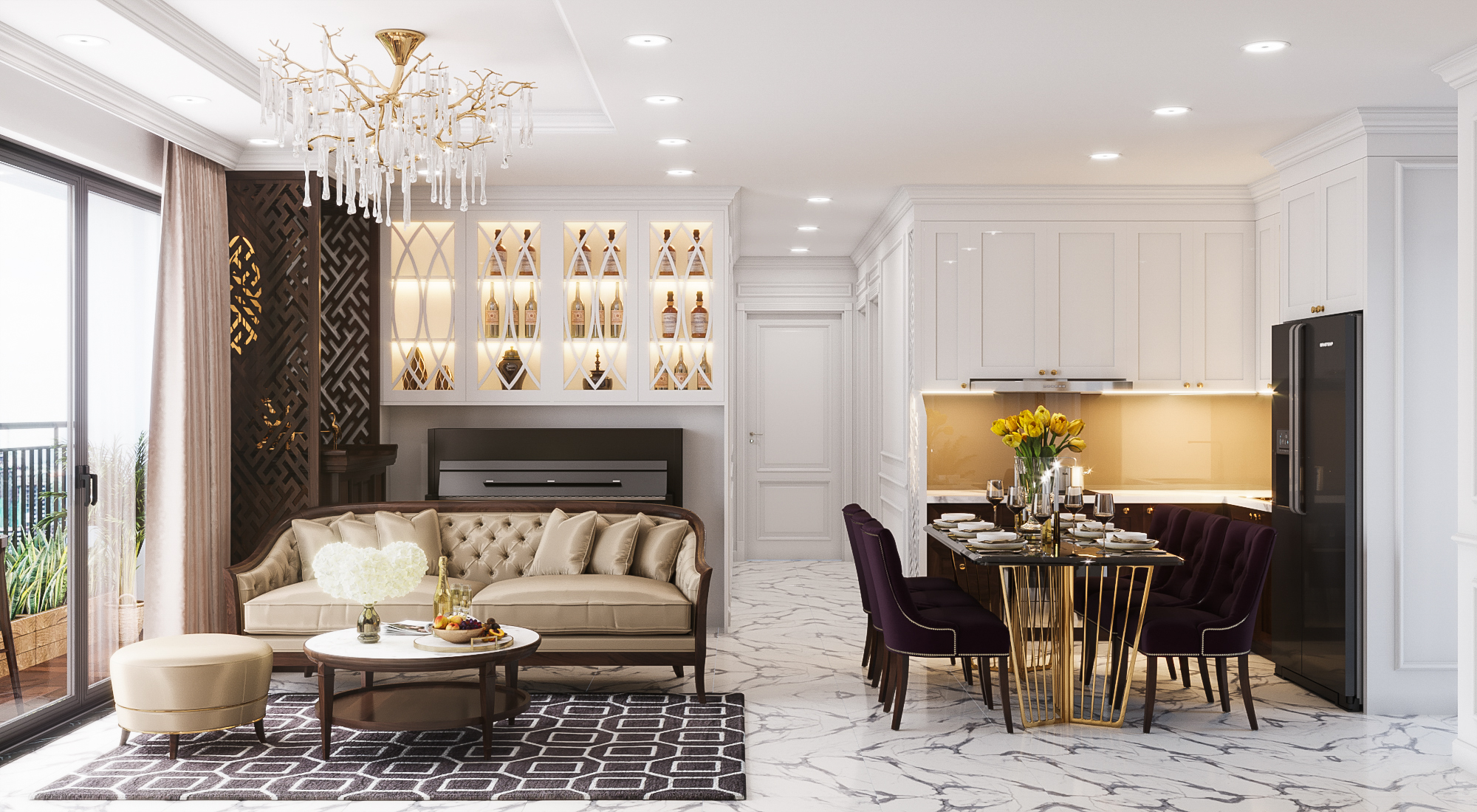 thiết kế nội thất chung cư tại Hà Nội Vimhomes D'capital 1 1537586352