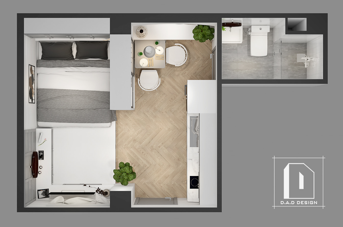 thiết kế nội thất chung cư tại Hồ Chí Minh Mini Apartment - Scandinavian 0 1538451207