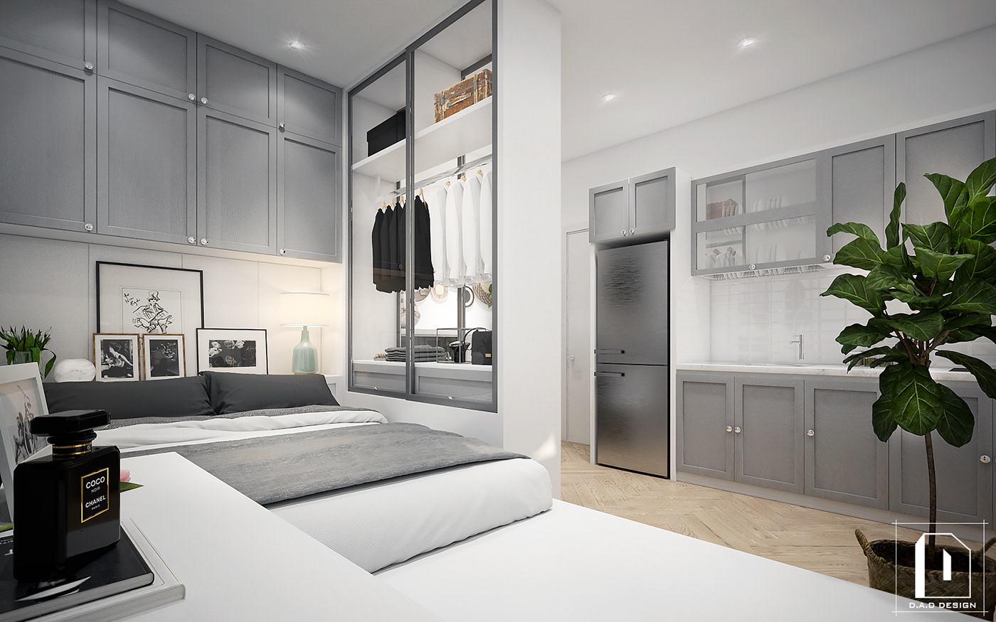 thiết kế nội thất chung cư tại Hồ Chí Minh Mini Apartment - Scandinavian 11 1538451225