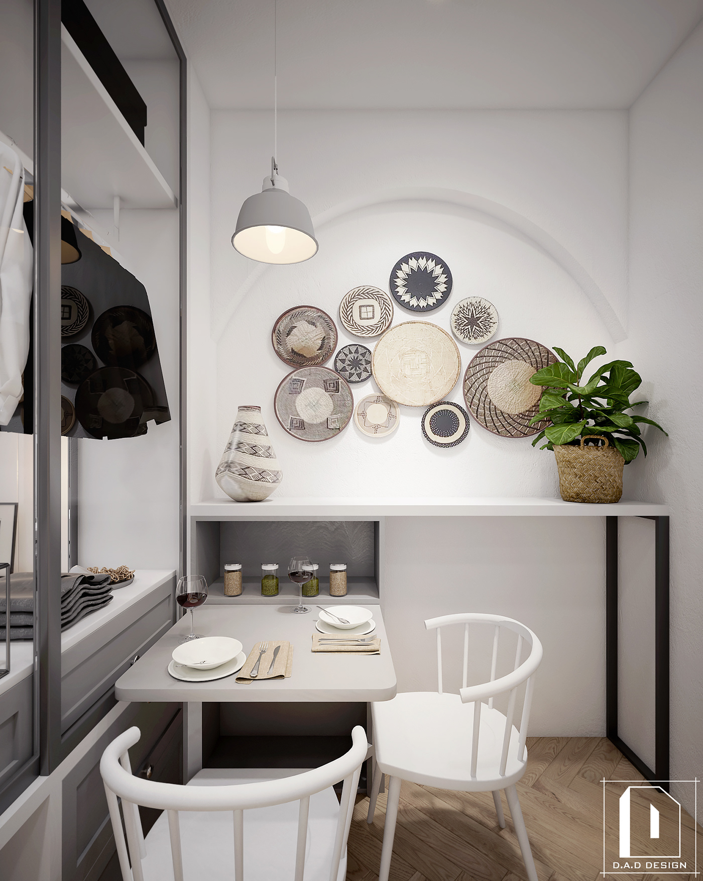 thiết kế nội thất chung cư tại Hồ Chí Minh Mini Apartment - Scandinavian 3 1538451233