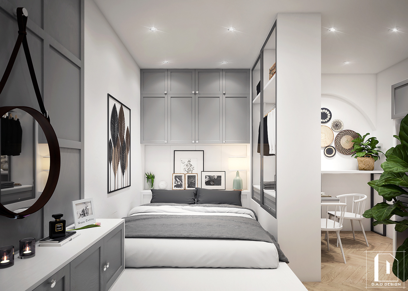 thiết kế nội thất chung cư tại Hồ Chí Minh Mini Apartment - Scandinavian 6 1538451225