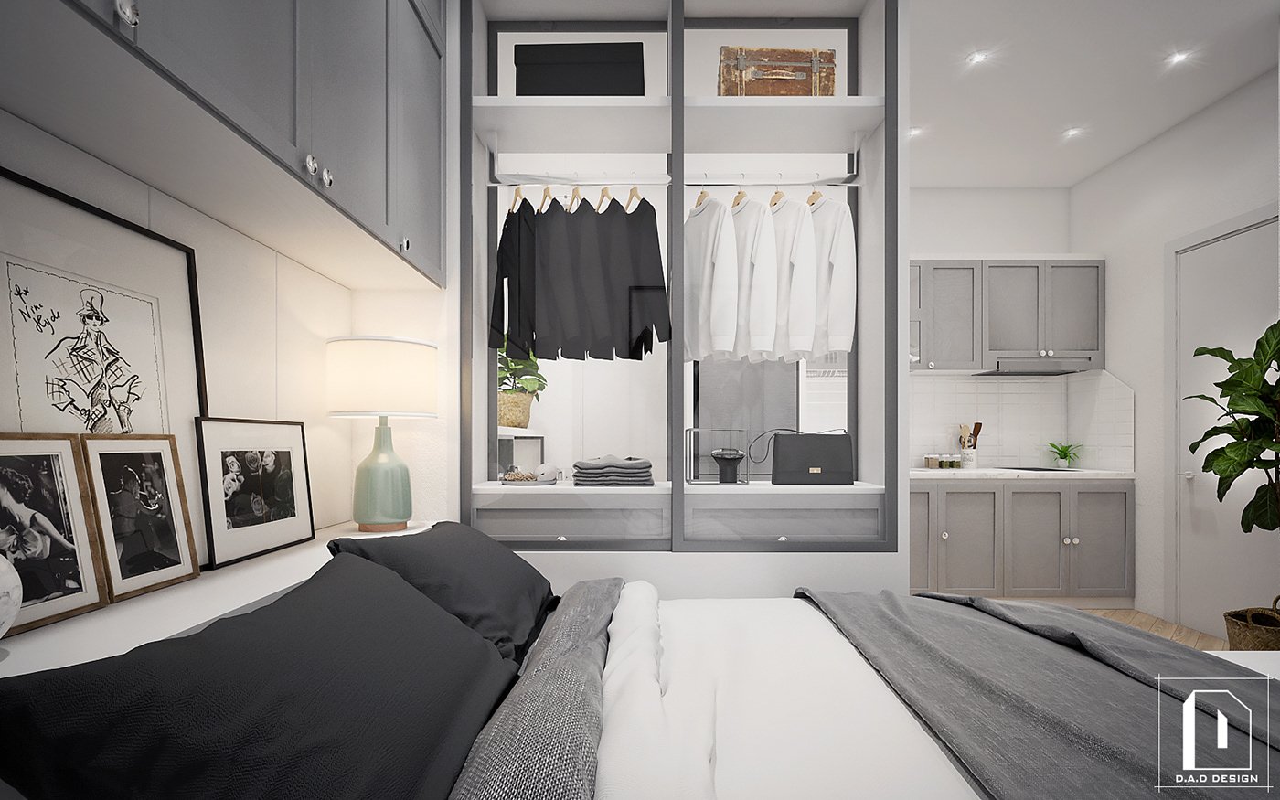 thiết kế nội thất chung cư tại Hồ Chí Minh Mini Apartment - Scandinavian 7 1538451227