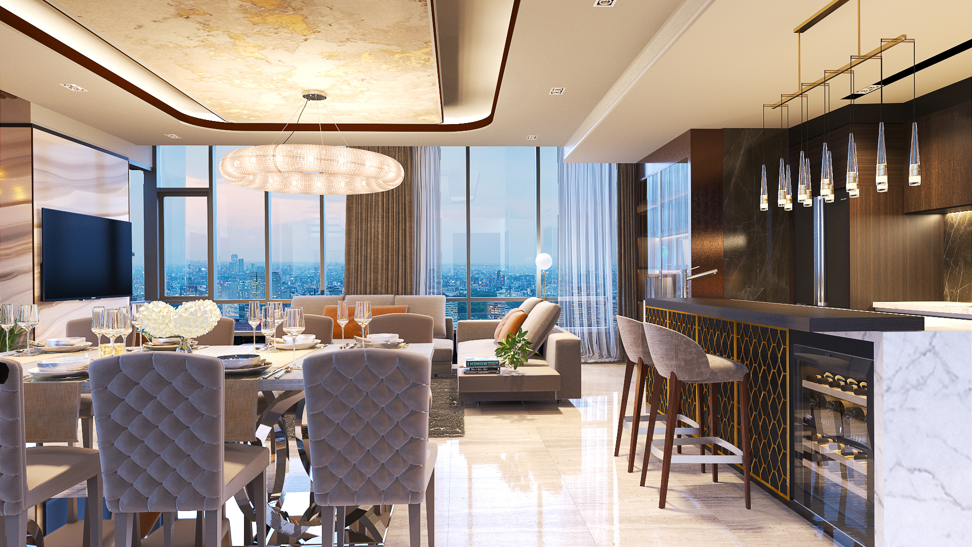 thiết kế nội thất chung cư tại Hồ Chí Minh Penthouse CH Duplex - Tân Bình 2 1538718164