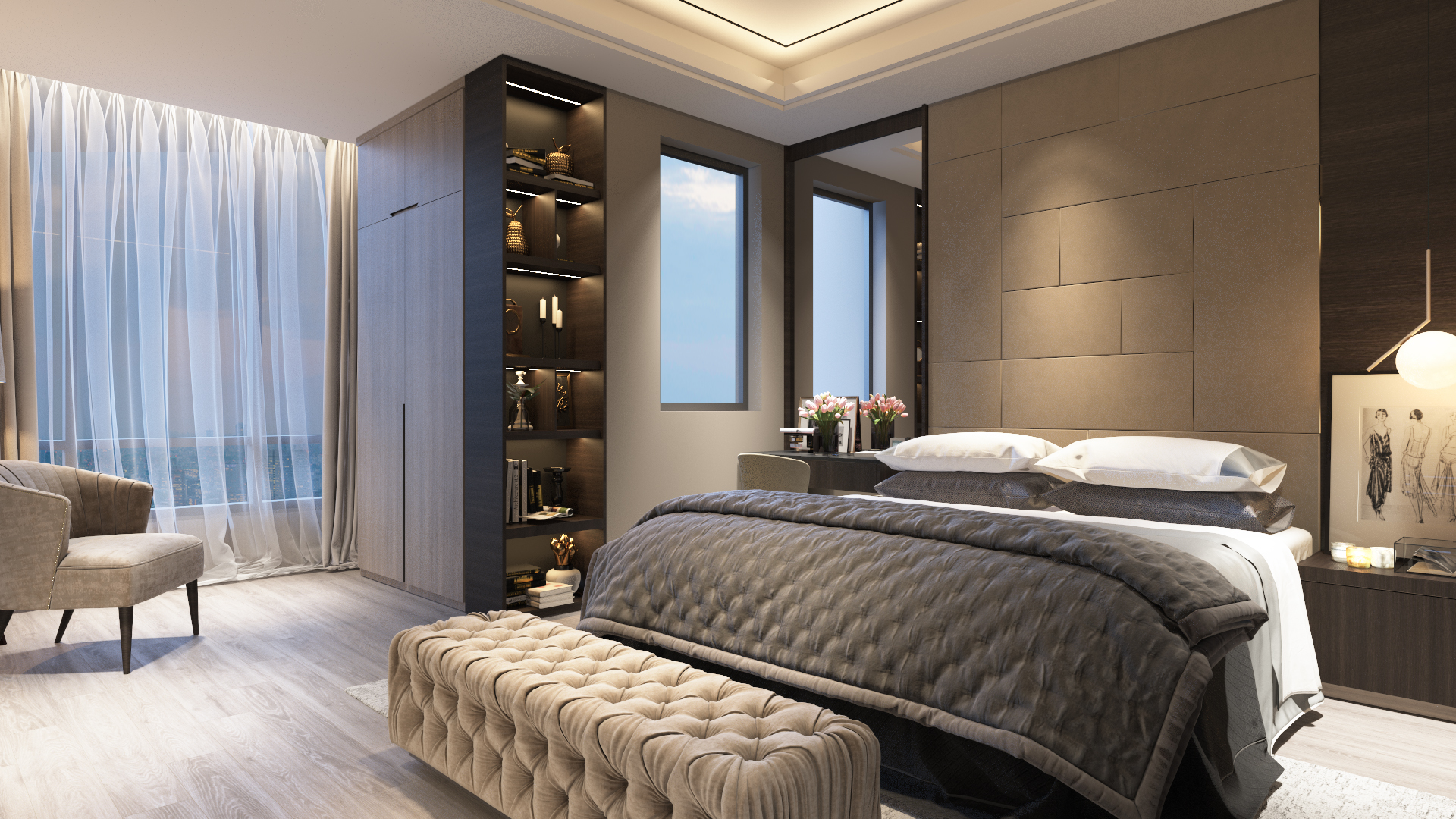 thiết kế nội thất chung cư tại Hồ Chí Minh Penthouse CH Duplex - Tân Bình 5 1538718129