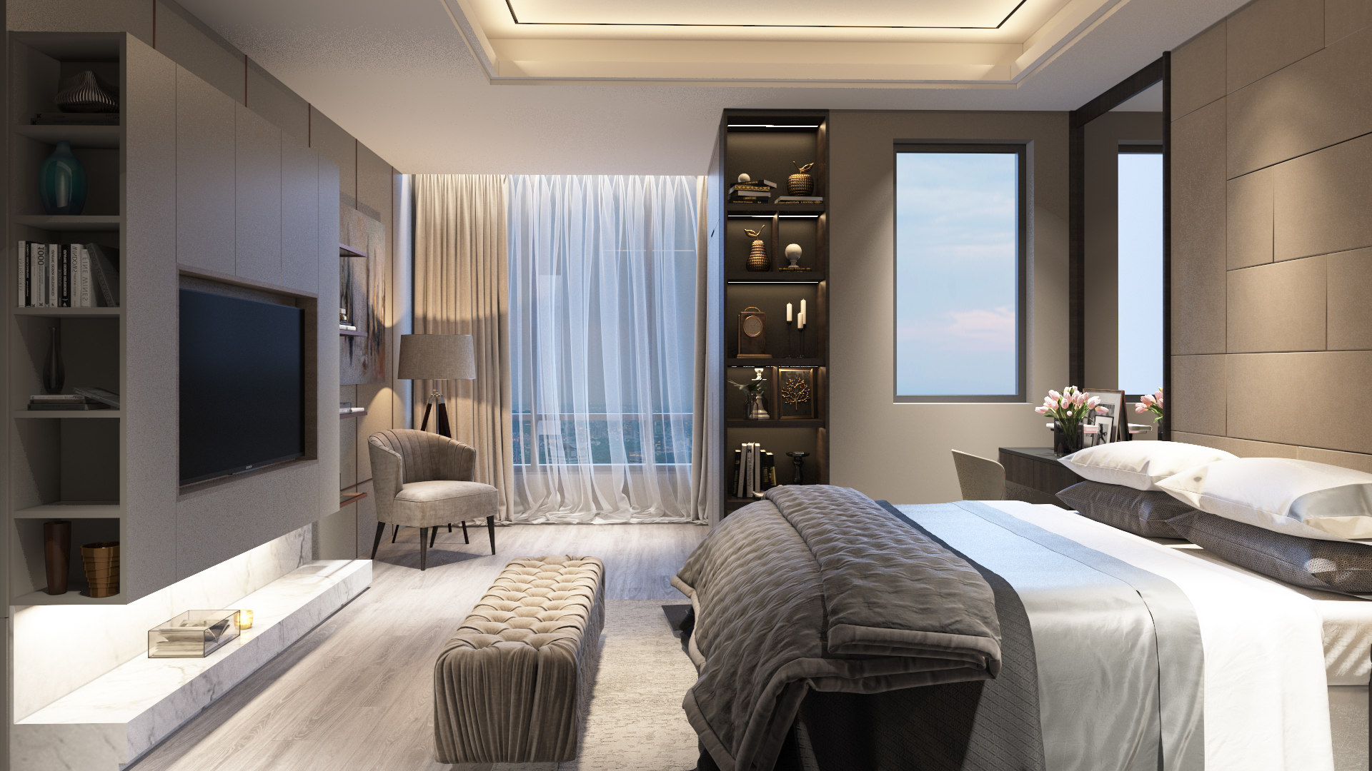 thiết kế nội thất chung cư tại Hồ Chí Minh Penthouse CH Duplex - Tân Bình 6 1538718159