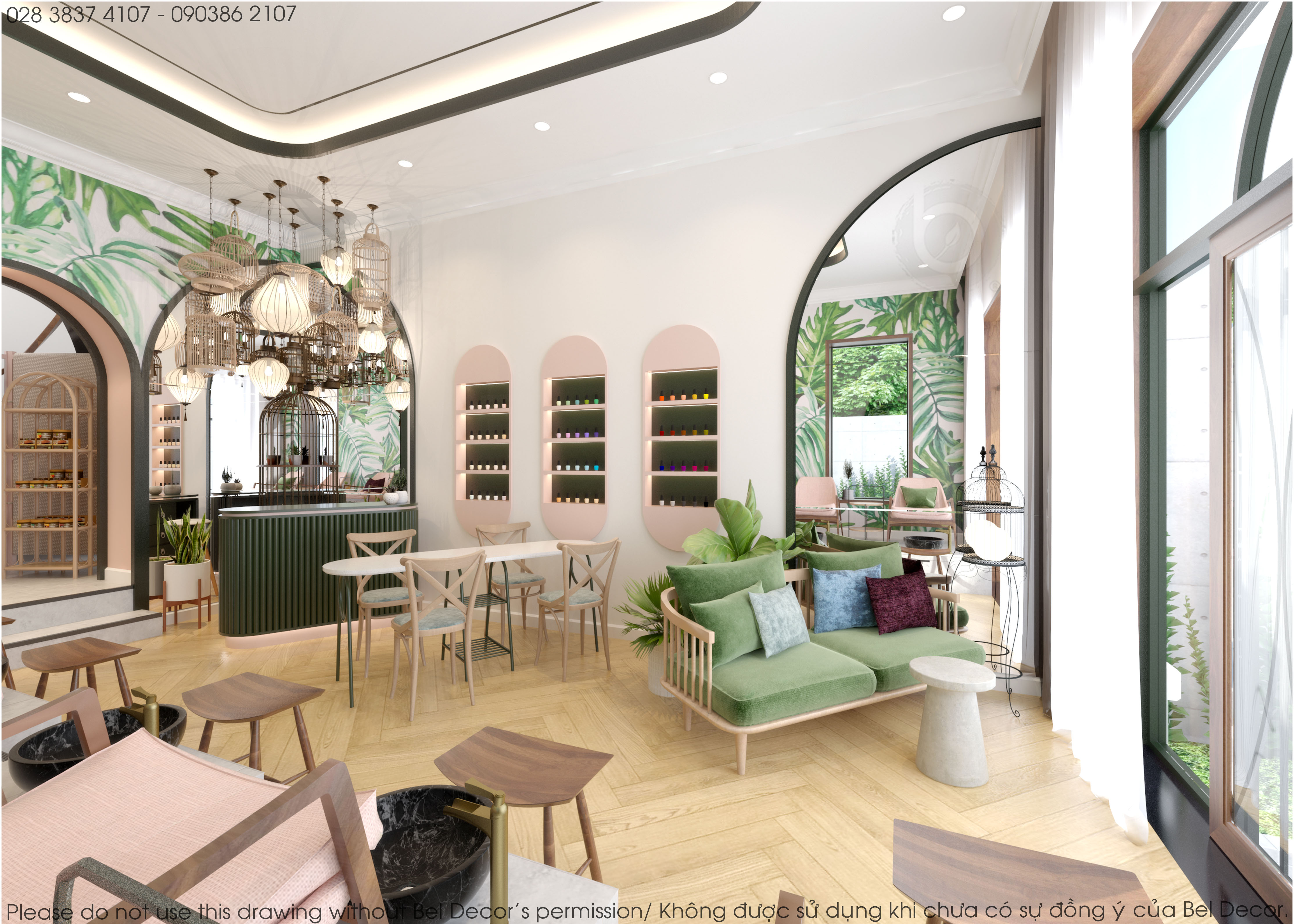 thiết kế nội thất Spa tại Hồ Chí Minh Thiết kế nội - ngoại thất Spa PR1825 3 1542869666