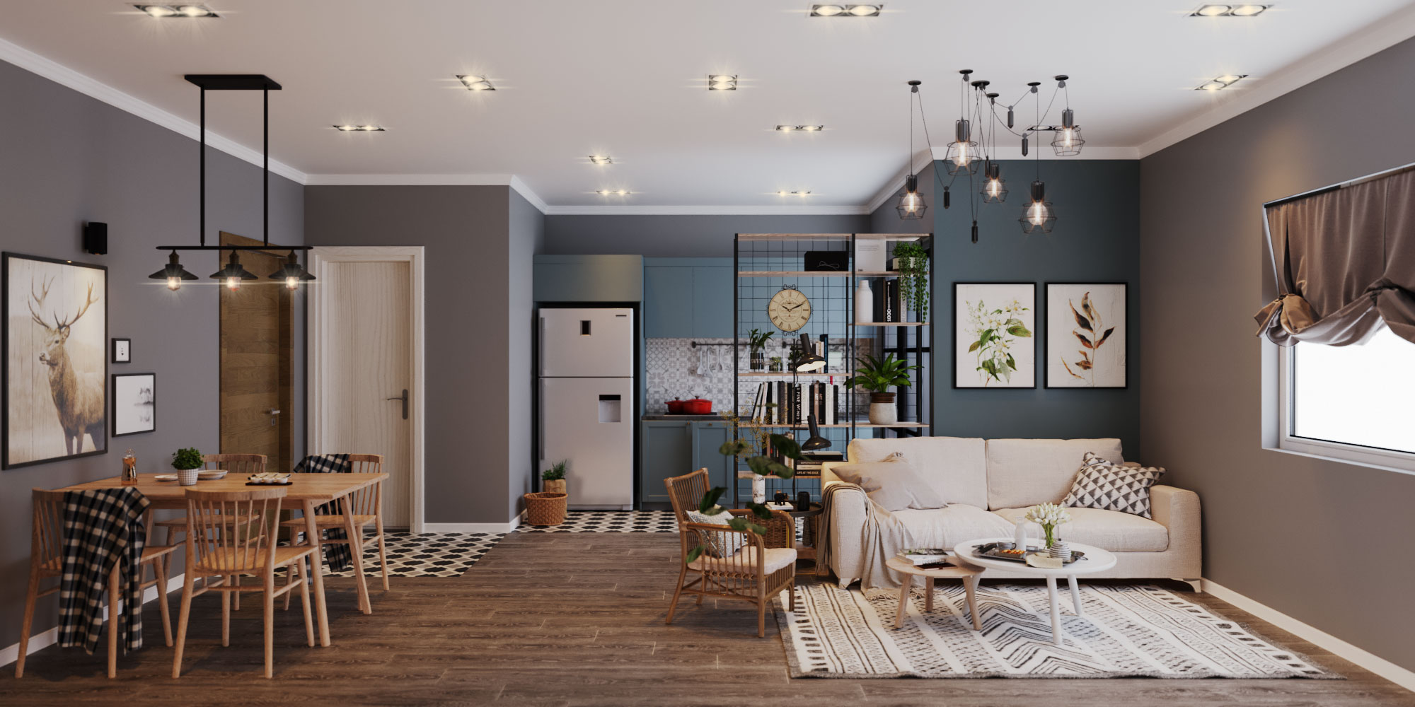 thiết kế nội thất chung cư tại Bắc Giang Nội thất chung cư phong cách scandinavian  0 1543545714