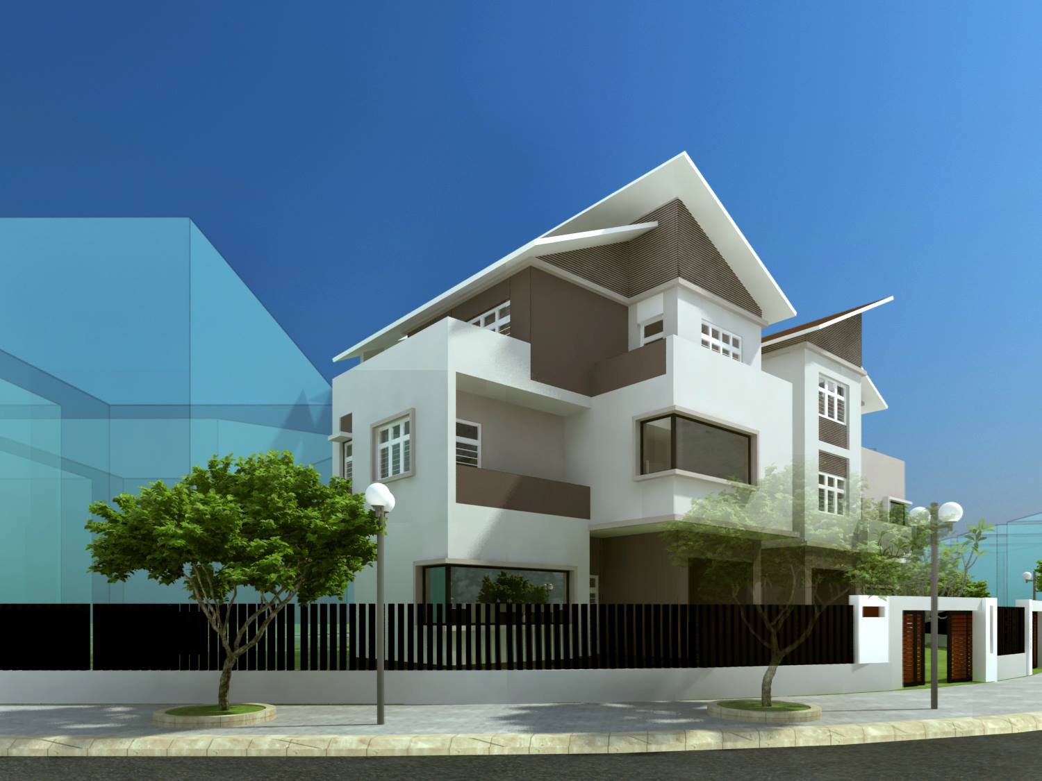 thiết kế Biệt Thự 3 tầng tại Hà Nội Khu Đô Thị Việt Hưng: Biệt Thự Cao Cấp 1 1544159981