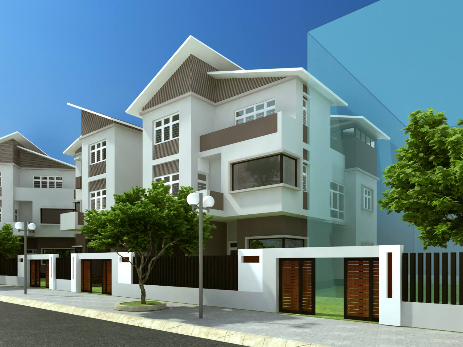 thiết kế Biệt Thự 3 tầng tại Hà Nội Khu Đô Thị Việt Hưng: Biệt Thự Cao Cấp 3 1544159981