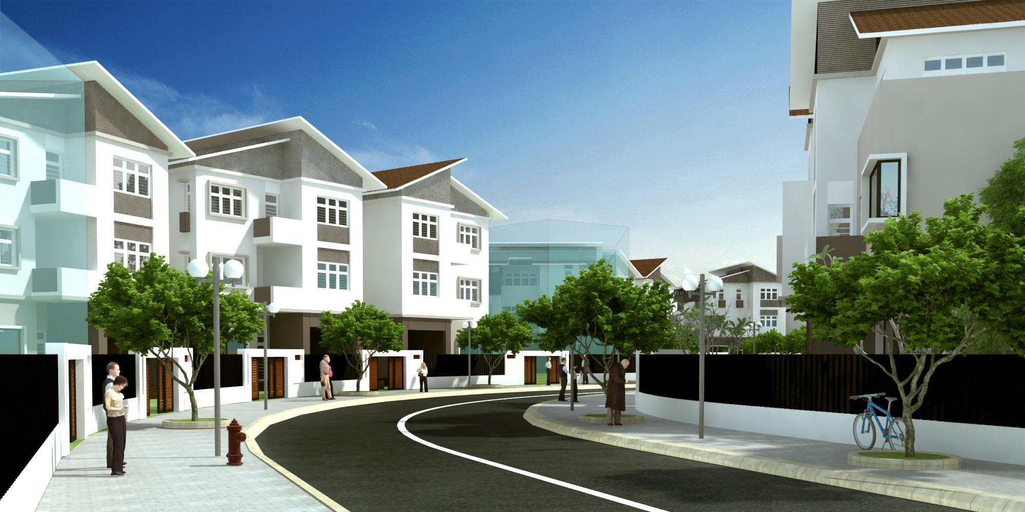 thiết kế Biệt Thự 3 tầng tại Hà Nội Khu Đô Thị Việt Hưng: Biệt Thự Cao Cấp 4 1544159981