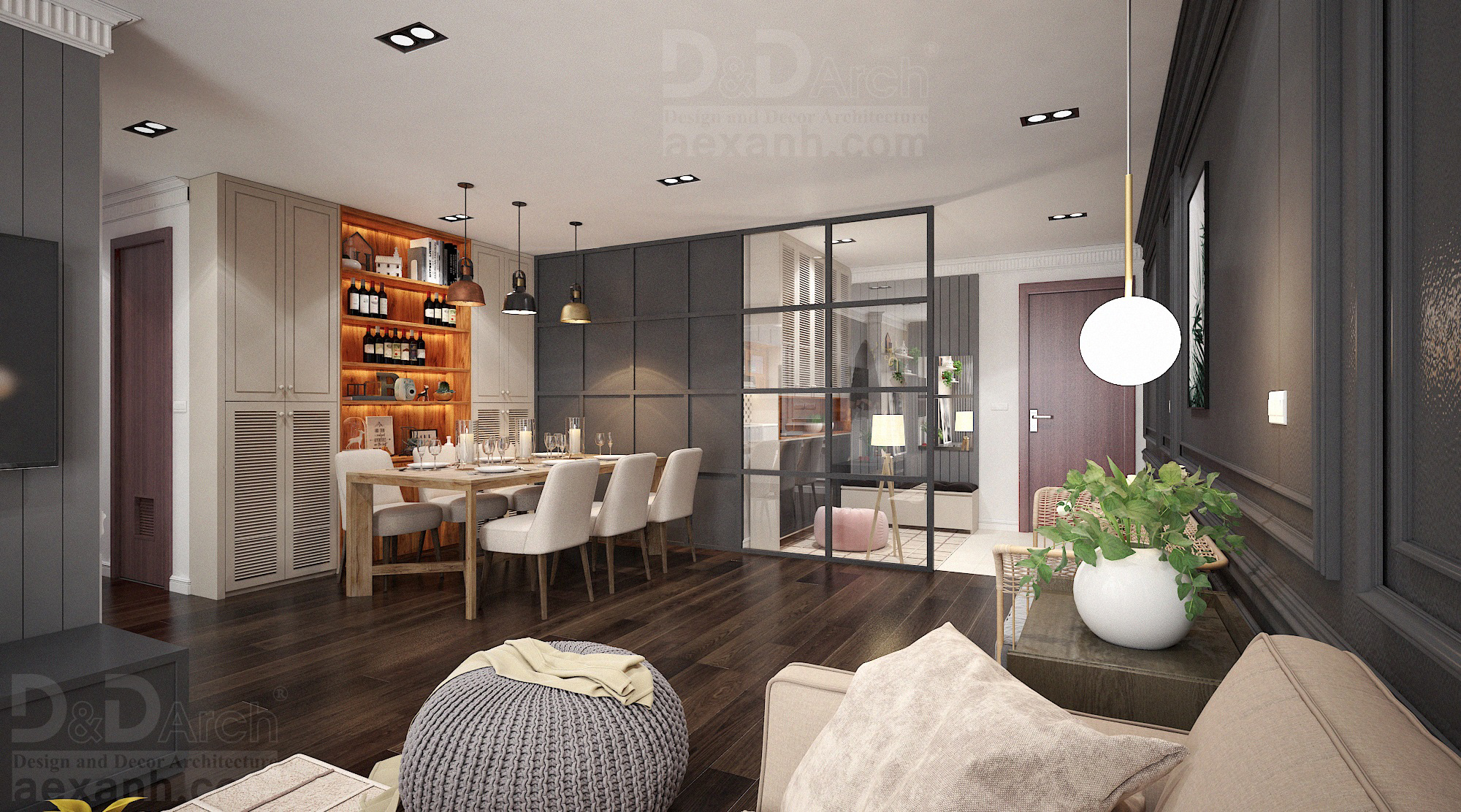 thiết kế nội thất chung cư tại Hà Nội Căn hộ Decor 01 - CC S4 Mai Dịch 5 1547022095