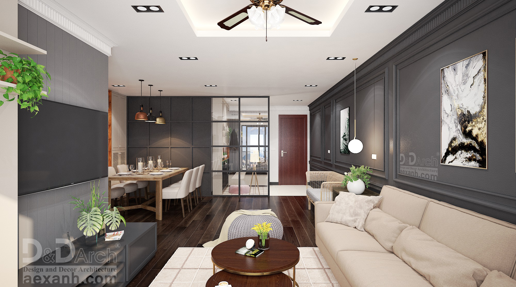thiết kế nội thất chung cư tại Hà Nội Căn hộ Decor 01 - CC S4 Mai Dịch 7 1547022096