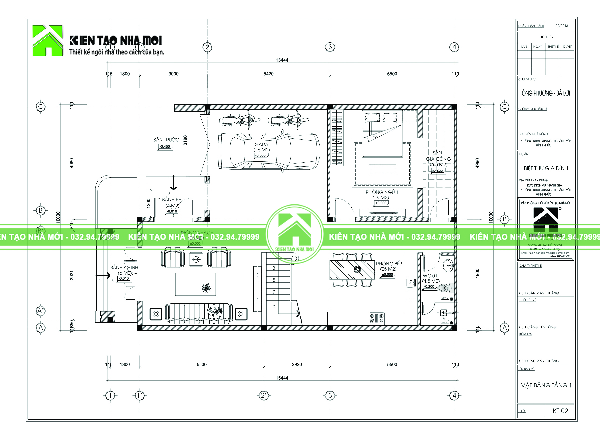 thiết kế Biệt Thự 3 tầng tại Vĩnh Phúc Thiết kế biệt thự 3 tầng mái thái hiện đại, đẹp ấn tượng tại Khai Quang, Vĩnh Phúc 0 1550055226