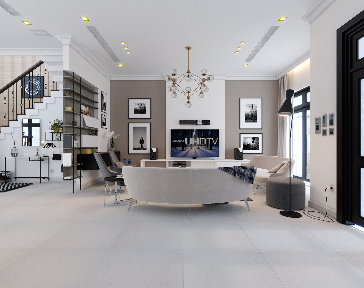 thiết kế Nội thất Biệt Thự 4 tầng Biệt thự Vinhomes - the Harmony00