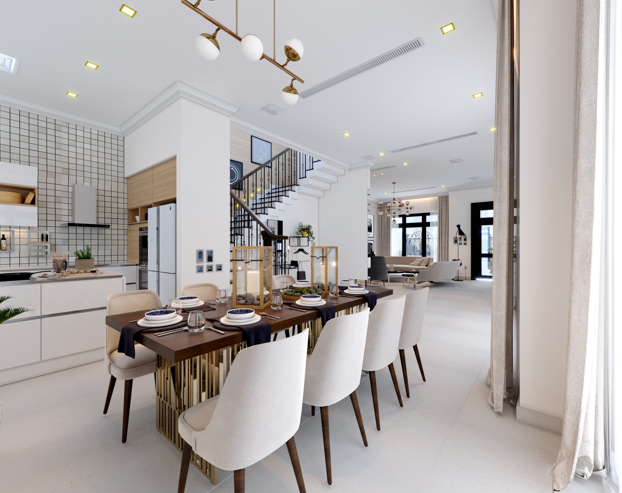 thiết kế Nội thất Biệt Thự 4 tầng Biệt thự Vinhomes - the Harmony50