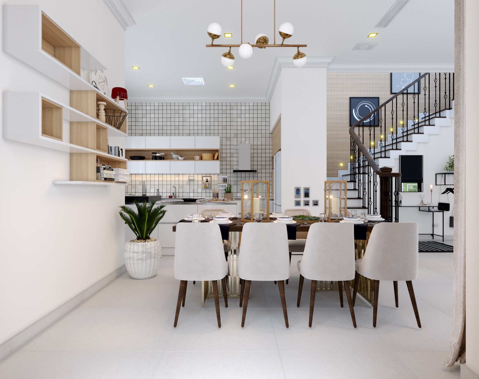 thiết kế Nội thất Biệt Thự 4 tầng Biệt thự Vinhomes - the Harmony810