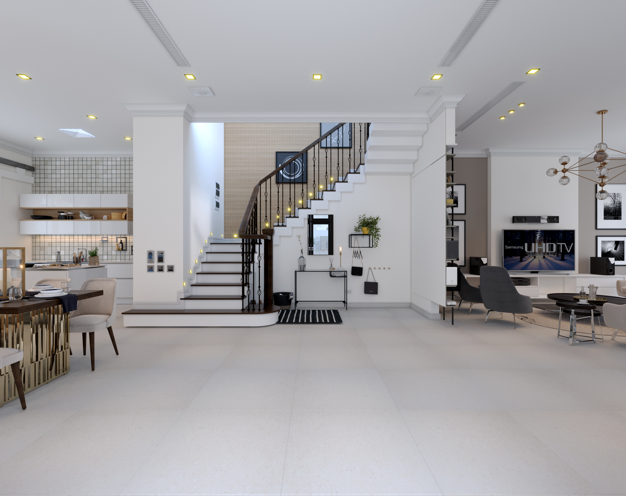 thiết kế Nội thất Biệt Thự 4 tầng Biệt thự Vinhomes - the Harmony95